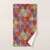 Gemengd Tulpveld Bad Handdoek (Handdoek)