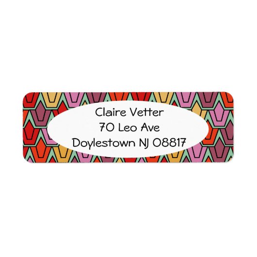 Gemengd Tulpveld Etiket (Voorkant)