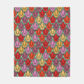 Gemengd Tulpveld Fleece Deken (Voorkant)