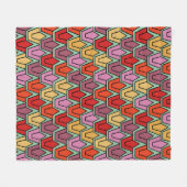 Gemengd Tulpveld Fleece Deken (Voorkant (Horizontaal))