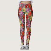 Gemengd Tulpveld Leggings (Voorkant)