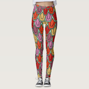 Gemengd Tulpveld Leggings
