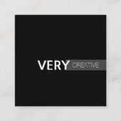 Gemengd Type | Modern Vierkante Visitekaartje (Voorkant)