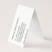 Gemengd type | Modern Visitekaartje (Achterkant)