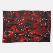 Gemengd van showy en robuuste rode bloemblaadjes o theedoek (Horizontaal)