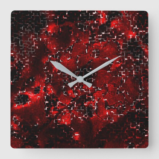 Gemengd van showy en robuuste rode bloemblaadjes o vierkante klok (Voorkant)