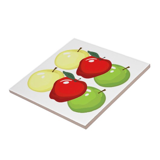 Gemengde Apple Kitchen Tile Tegeltje (Zijkant)