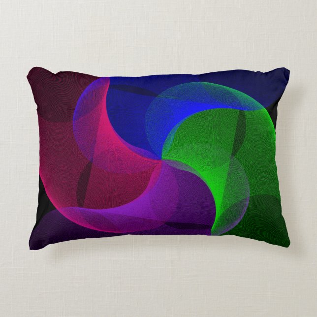 Gemengde Berry Curvature Accent Pillow Kussen (Voorkant)