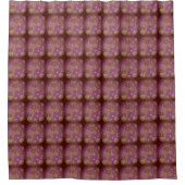 Gemengde Berry Flowered Shower Curtain Douchegordijn (Voorkant)