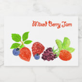 Gemengde Berry Jam Canning Label Voedselcontainer Etiket (Enkel label)
