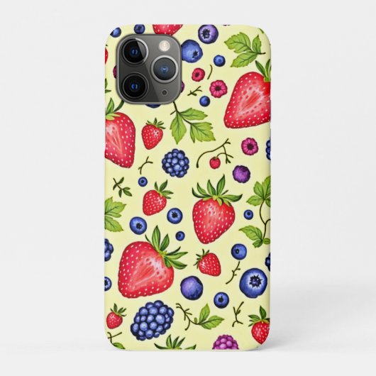 Gemengde Berry Naadloos Patroon Case-Mate iPhone Case (Achterkant)
