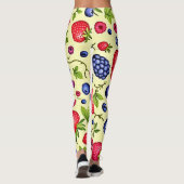 Gemengde Berry Naadloos Patroon Leggings (Achterkant)