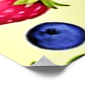 Gemengde Berry Naadloos Patroon Poster (Hoek)