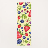 Gemengde Berry Naadloos Patroon Yogamat (Voorkant)