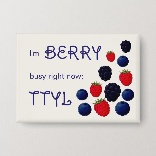 Gemengde Bes Fruitcollectie Knop Button (Voorkant)