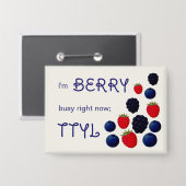 Gemengde Bes Fruitcollectie Knop Button (Voorkant / Achterkant)