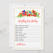 Gemengde bessen Baby shower wensen voor Baby Kaart (Voorkant)