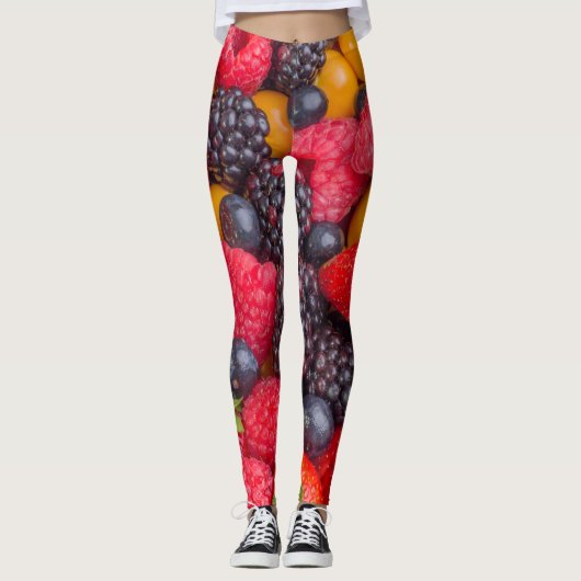 Gemengde bessen leggings (Voorkant)