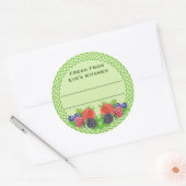 Gemengde bessen met Celtic Round Canning Ronde Sticker (Envelop)