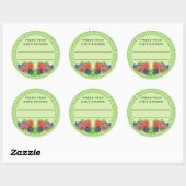 Gemengde bessen met Celtic Round Canning Ronde Sticker (Vel)