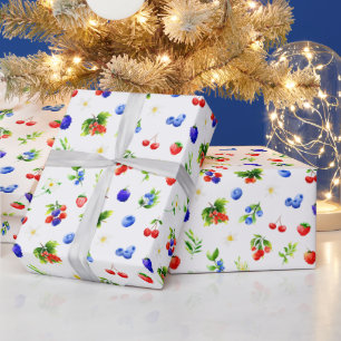 Gemengde Bessen Patroon Cadeaupapier