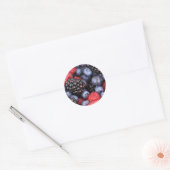 Gemengde bessen ronde sticker (Envelop)