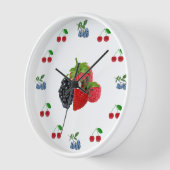 Gemengde bessen Wandklok (Hoek)