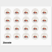 Gemengde-bessenjam gepersonaliseerde potlabels ronde sticker (Vel)