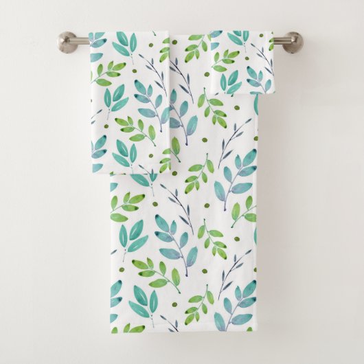 Gemengde Blauwgroen, groene Waterverf verliest pat Bad Handdoek (Insitu)