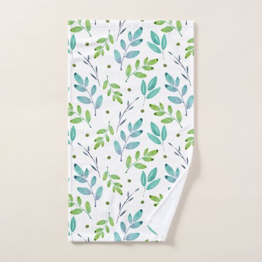 Gemengde Blauwgroen, groene Waterverf verliest pat Bad Handdoek (Handdoek)