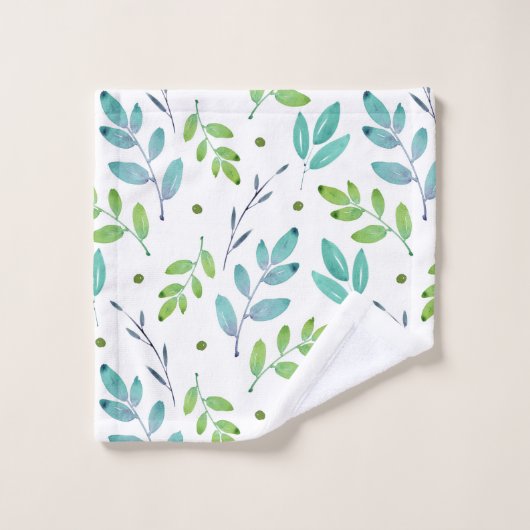 Gemengde Blauwgroen, groene Waterverf verliest pat Bad Handdoek (Wasdoekje)