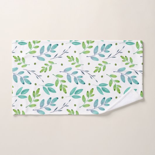 Gemengde Blauwgroen, groene Waterverf verliest pat Bad Handdoek (Handdoek)