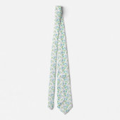 Gemengde Blauwgroen, groene Waterverf verliest pat Stropdas (Achterkant)