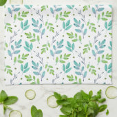 Gemengde Blauwgroen, groene Waterverf verliest pat Theedoek (Gevouwen)