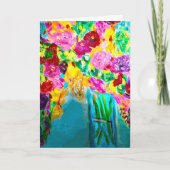 Gemengde bloemboeket Note Kaart<Blank Inside> (Voorkant)