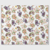   gemengde bloemen cadeaupapier (Vlak)