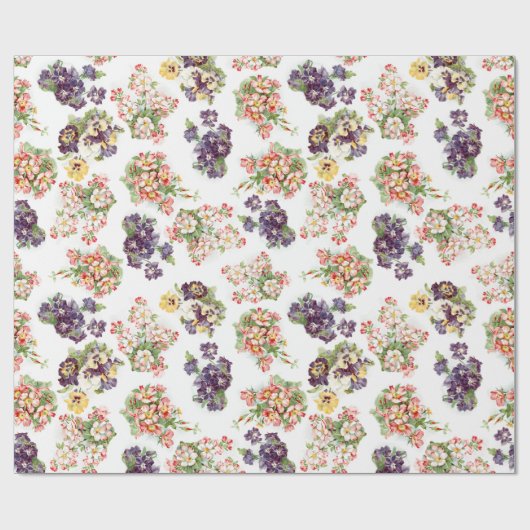   gemengde bloemen cadeaupapier (Vlak)