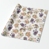   gemengde bloemen cadeaupapier (Uitgerold)
