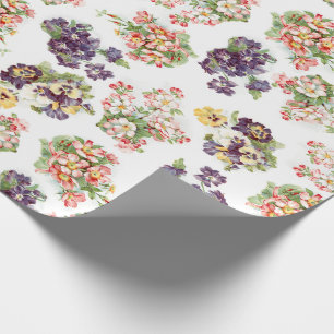   gemengde bloemen cadeaupapier