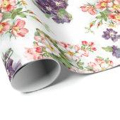   gemengde bloemen cadeaupapier (Rol Hoek)