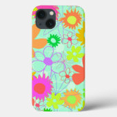 Gemengde bloemen Case-Mate iPhone case (Achterkant)