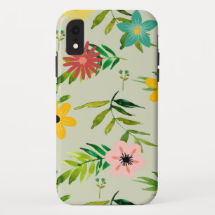  gemengde bloemen en bladeren Case-Mate iPhone case