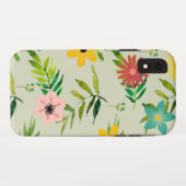 gemengde bloemen en bladeren Case-Mate iPhone case (Achterkant (horizontaal))