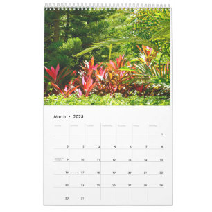 Gemengde bloemen en planten kalender