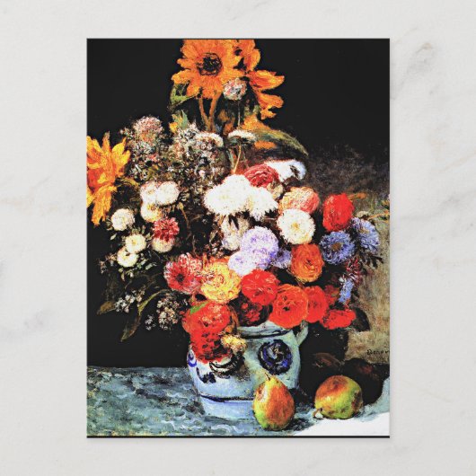 Gemengde bloemen in een Earthenware Pot Briefkaart (Voorkant)