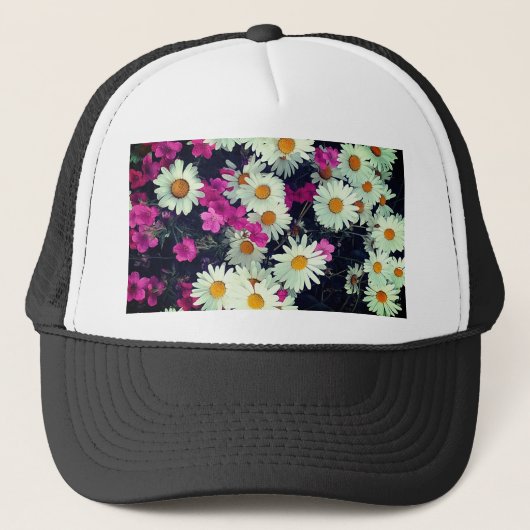 Gemengde bloemen trucker pet (Voorkant)