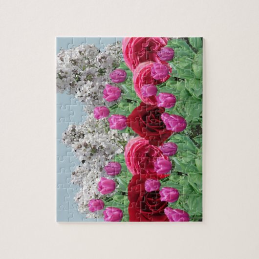 Gemengde Bloementuin Legpuzzel (Verticaal)