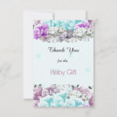 Gemengde Boeket Baby Gift Dank u Bedankkaart (Voorkant)