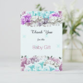 Gemengde Boeket Baby Gift Dank u Bedankkaart (Staand voorkant)
