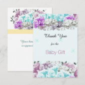 Gemengde Boeket Baby Gift Dank u Bedankkaart (Voorkant / Achterkant)
